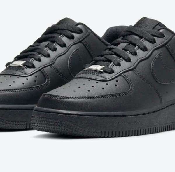 Nike Air Force 1 Low in all-black leather
