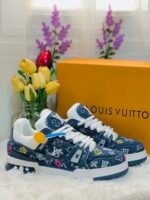 Louis Vuitton Trainer Sneaker – Monogram Denim Blue